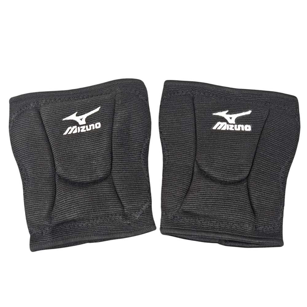 Mizuno LR6 Volleyball Kneepads Unisex Large Black Low Rise Slim Padded Gear